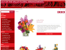 Tablet Screenshot of lilyofthevalleyarrangement.com